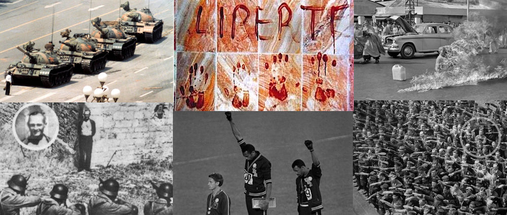 Six célèbres images de résistance à travers le monde (dont celle de Kamel Irchane)