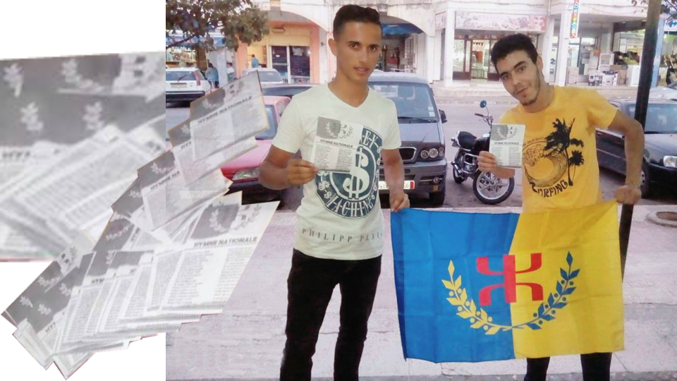 Sedduq : Distribution de tracts de l’hymne national kabyle