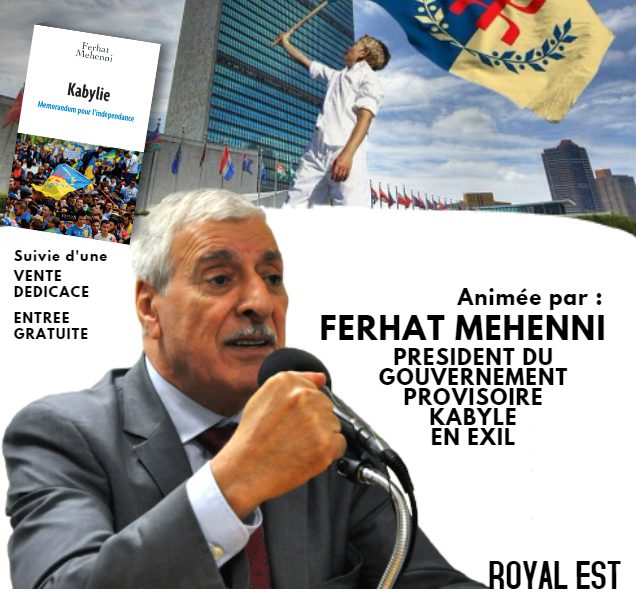 Conférence-débat avec dédicace du livre « Kabylie, Mémorandum pour l’indépendance »