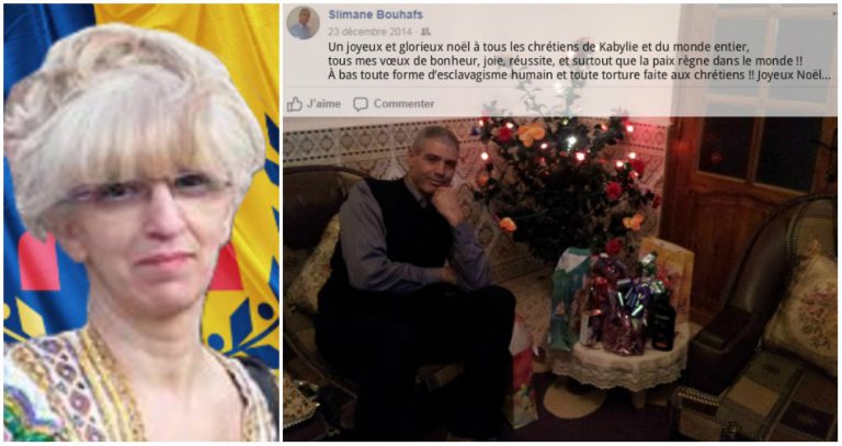 Sakina At Sliman exige libération chrétien kabyle Slimane Bouhafs emprisonné par l'Algérie coloniale