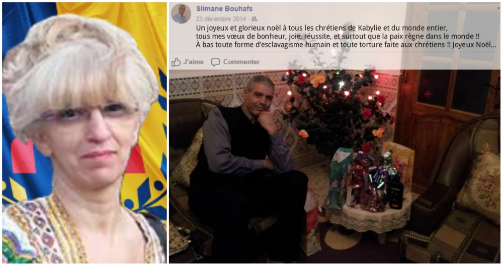 Sakina At Sliman exige libération chrétien kabyle Slimane Bouhafs emprisonné par l'Algérie coloniale