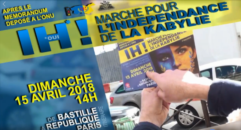 Vidéo : Appel aux marches pour l’indépendance de la Kabylie