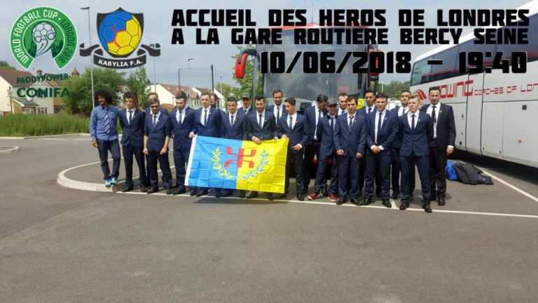 L’équipe nationale kabyle de football attendue demain dimanche à 19h40