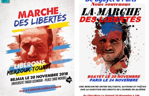 Marche et rencontre des Libertés à Vgayet et Paris pour exiger la libération des détenus politiques en Algérie