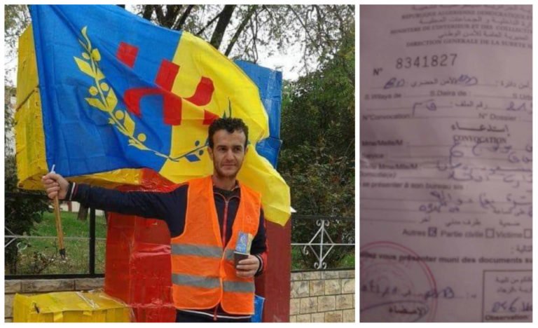 Le militant du MAK Ṛemḍan Simud harcelé par la police coloniale algérienne