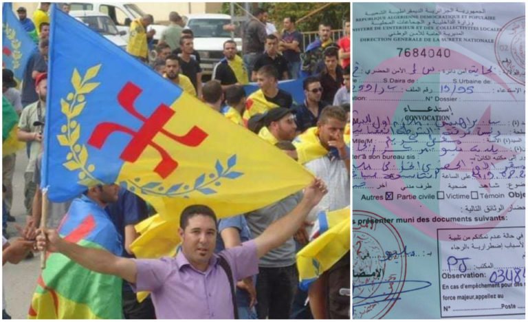 Le militant indépendantiste kabyle Massyl Megatti harcelé par la police coloniale algérienne