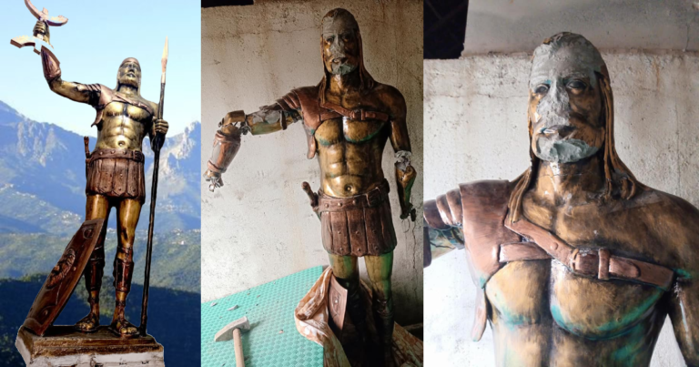 La statue du héros amazigh Aksel (Koceila) vandalisée à quelques jours de son inauguration