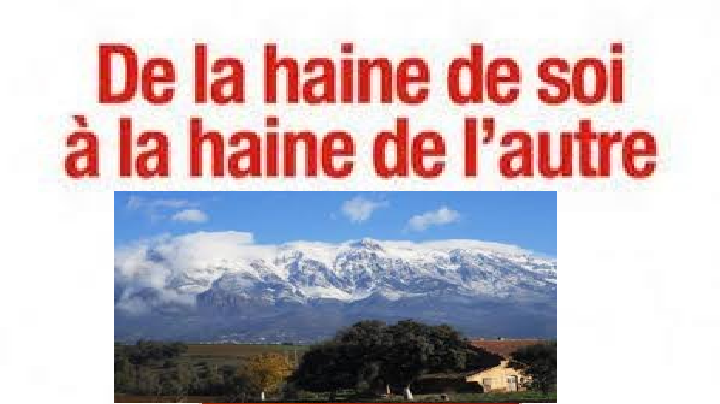 LA HAINE DE SOI ET SES CONSÉQUENCES
