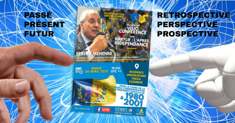 VisioConférence de Ferhat Mehenni à Targa Uzemmur mardi 06 avril 2021