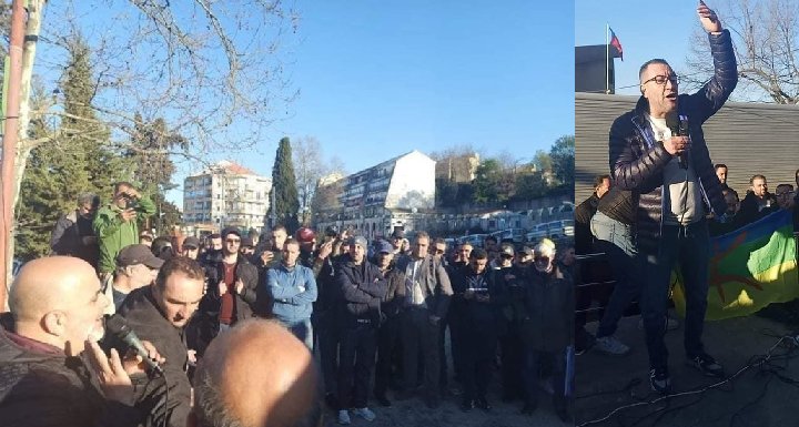 SOUTIEN À CHERIF MELLAL : UN GRAND RASSEMBLEMENT À LARVAA N’AT IRATHEN ET DES APPELS À D’AUTRES ACTIONS EN KABYLIE ET EN FRANCE