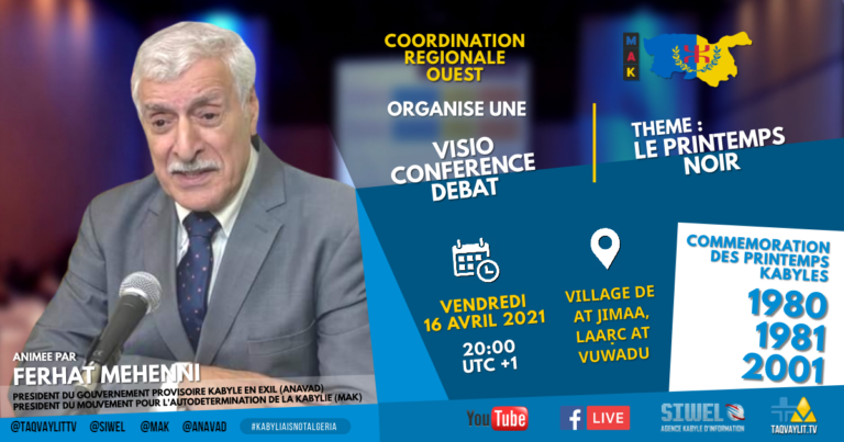 VISIOCONFÉRENCE DE FERHAT MEHENNI À JIMAA (AT VUWADU) VENDREDI 16 AVRIL 2021