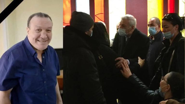Ferhat Mehenni se recueille devant la dépouille de Loucif Hamani