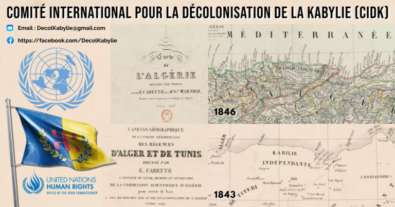 Promulgation de la loi portant création du Comité International pour la Décolonisation de la Kabylie (CIDK)