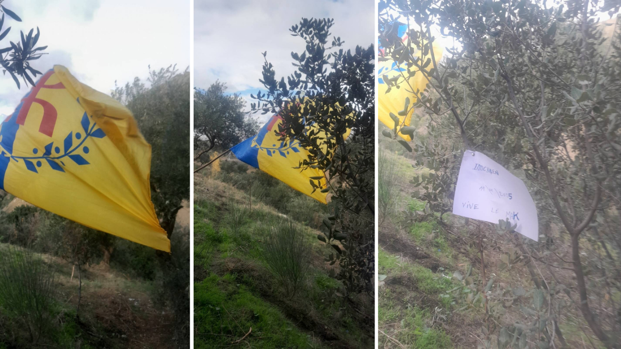 Yennayer 2975 : les citoyens et militants d’Imceddalen déploient fièrement le drapeau kabyle