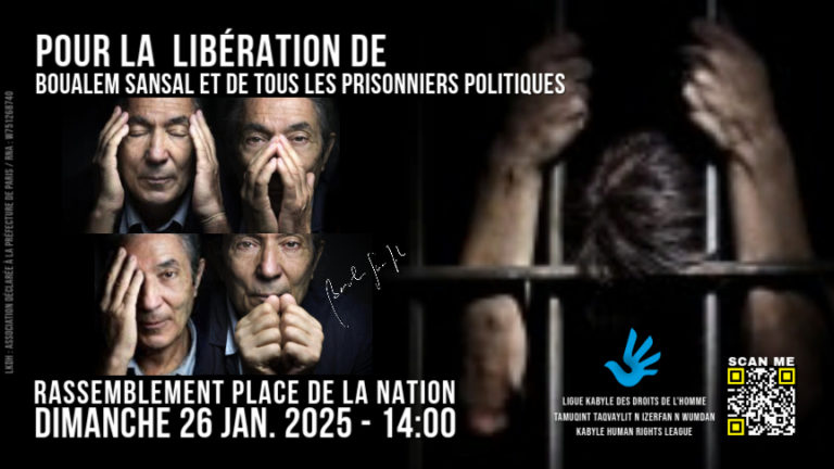 La Ligue kabyle des droits de l’Homme appelle à la libération de Boualem Sansal, contre l’antisémitisme et les semeurs de haine