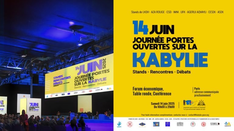 14 juin – journée de la Nation Kabyle : Portes ouvertes à Paris et Montréal (communiqué du 1er ministre)