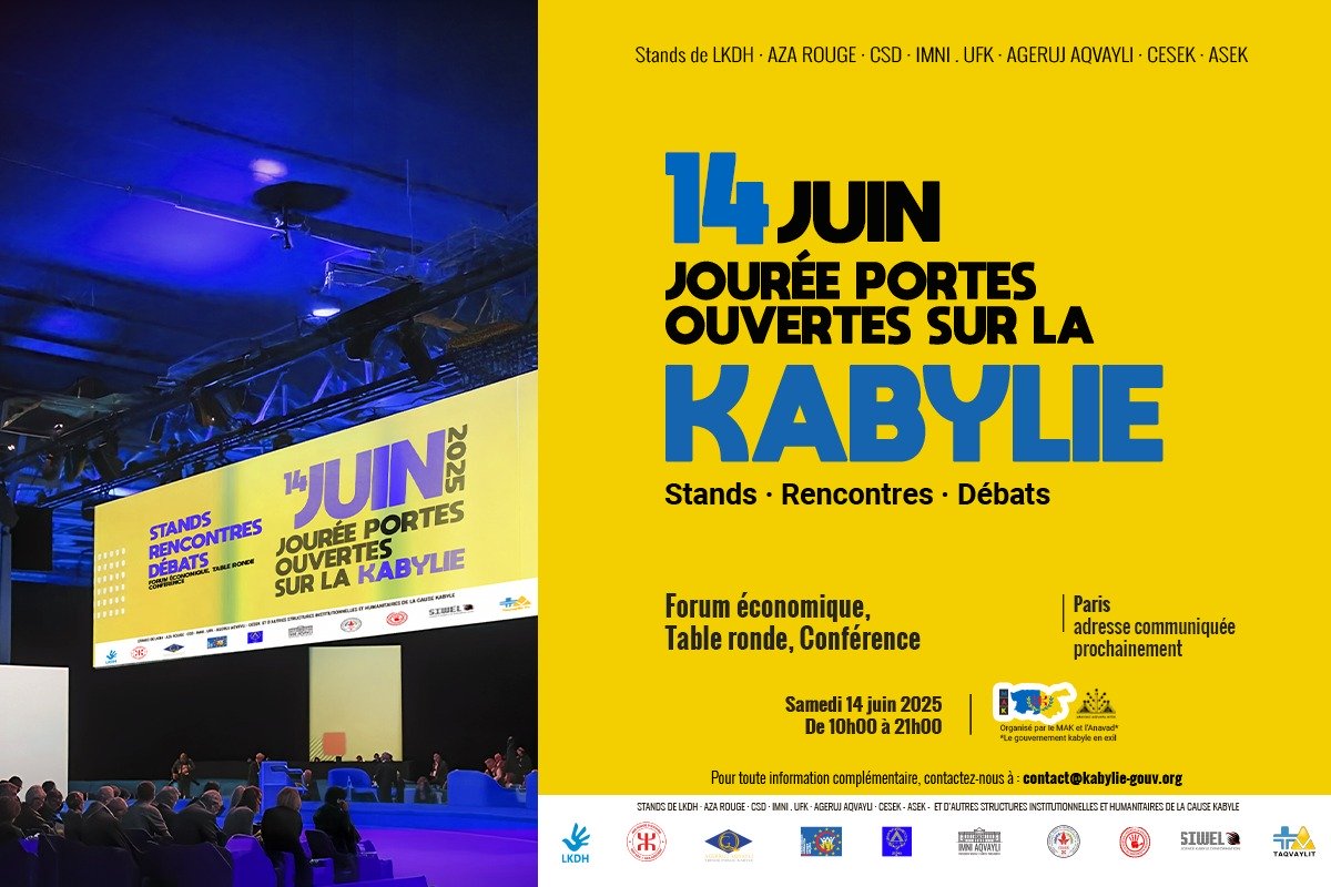 14 juin – journée de la Nation Kabyle : Portes ouvertes à Paris et Montréal (communiqué du 1er ministre)