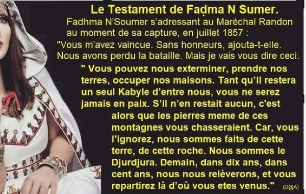 De la Déclaration Unilatérale d’Indépendance de la Kabylie