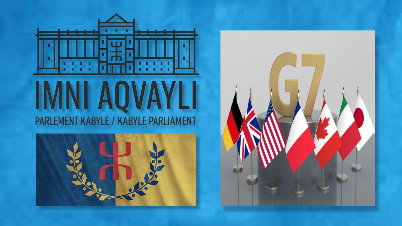 Le Parlement kabyle salue la déclaration finale du G7 sur la répression transnationale