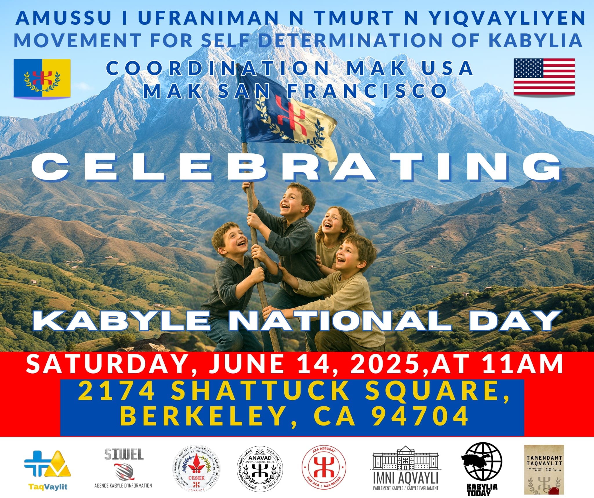 Celebration of the Kabyle National Day: Release from the MAK-San Francisco section