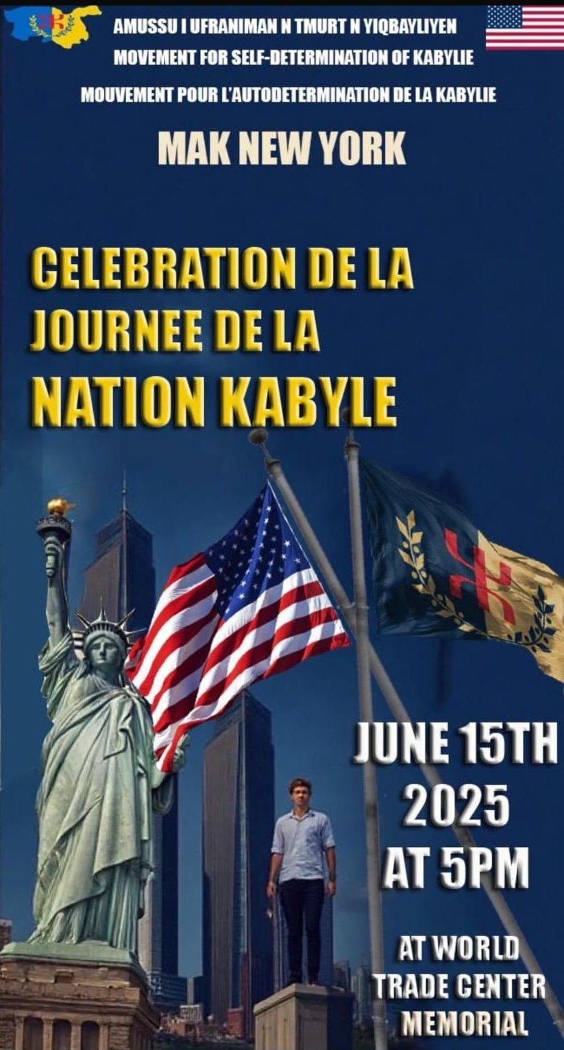 Célébration de la Journée de la Nation Kabyle : Communiqué de la section MAK-New York