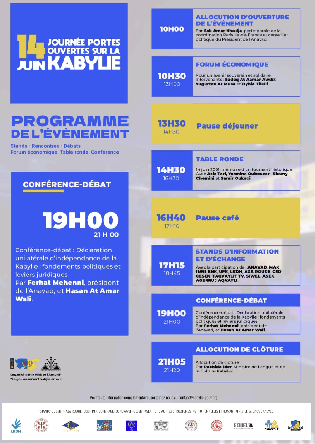 Journée portes ouvertes sur la Kabylie à Paris : adresse et programme dévoilés