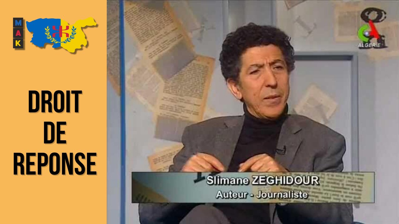 Droit de réponse du MAK : Mise au point à l’attention de TV5Monde et de M. Slimane Zeghidour