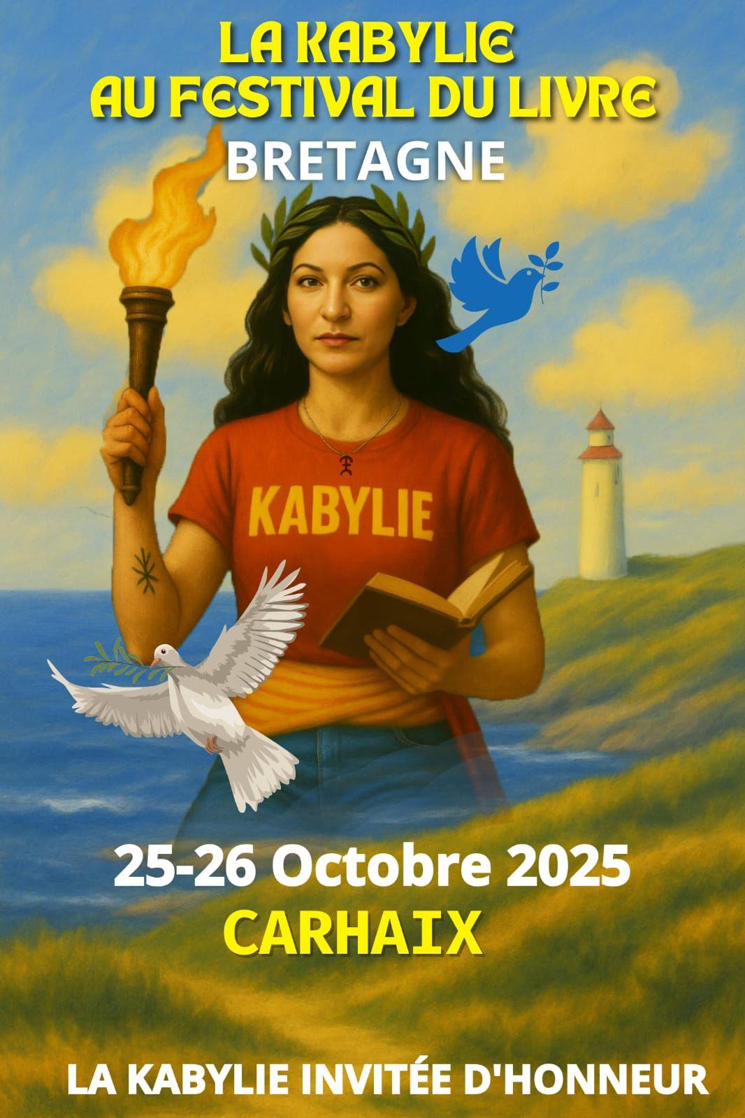 La Kabylie, invitée d’honneur du Festival du Livre en Bretagne – 25-26 octobre 2025