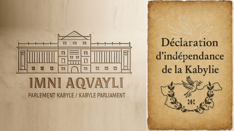 Le Parlement kabyle adopte à l’unanimité la résolution et le projet de loi sur la Déclaration d’indépendance de la Kabylie