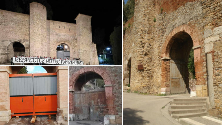 Vandalisme contre la Porte des Étendards à Vgayet – Atteinte grave au patrimoine historique de la Kabylie