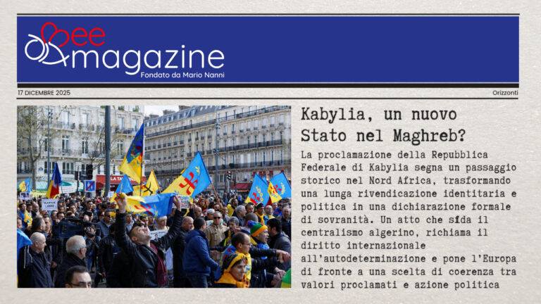 Presse italienne | Kabylie : une nouvelle République fédérale proclamée au cœur de l&rsquo;Afrique du nord