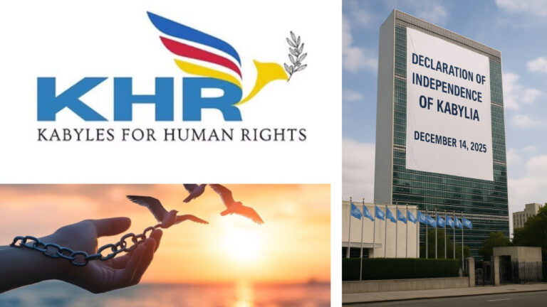 L&rsquo;ONG Kabyles for Human Rights soutient l’indépendance de la Kabylie [FR|EN]