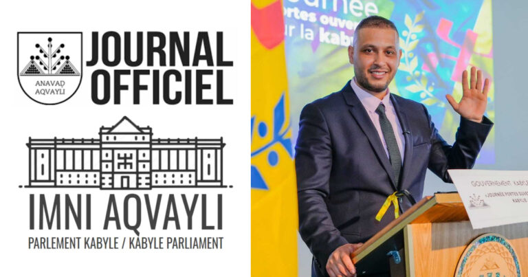Communiqué du Bureau du Parlement kabyle sur la reconduction de Mas Hanafi en tant que Premier ministre de l’Anavad