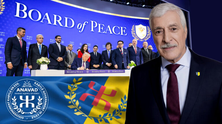 Kabylia Submits First Ever Request to Board of Peace To Open Unprecedented International Mediation