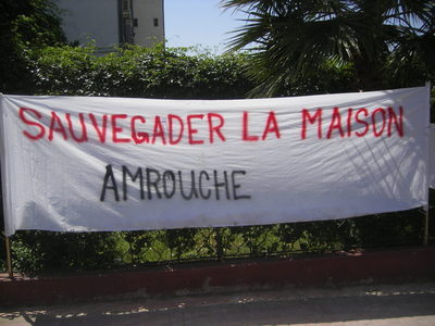 Rassemblement contre la démolition de l'habitation des Amrouche Rassemblement contre la démolition de l'habitation des Amrouche