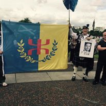 Glasgow : La Kabylie présente à la marche des indépendantistes écossais Glasgow : La Kabylie présente à la marche des indépendantistes écossais