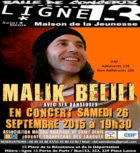 Malik Belili fait escale à Saint-Denis le 26 septembre 2015 Malik Belili fait escale à Saint-Denis le 26 septembre 2015