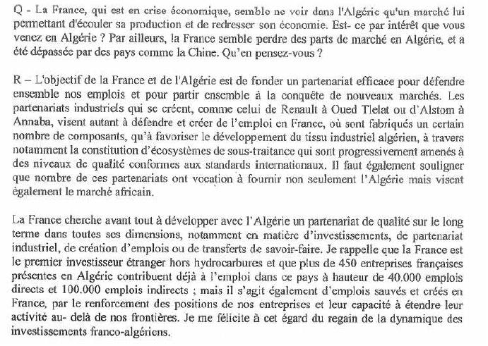 Petit manuel de langue de bois franco-algérienne à l'intention de Gérard, président du Sénat français Petit manuel de langue de bois franco-algérienne à l'intention de Gérard, président du Sénat français