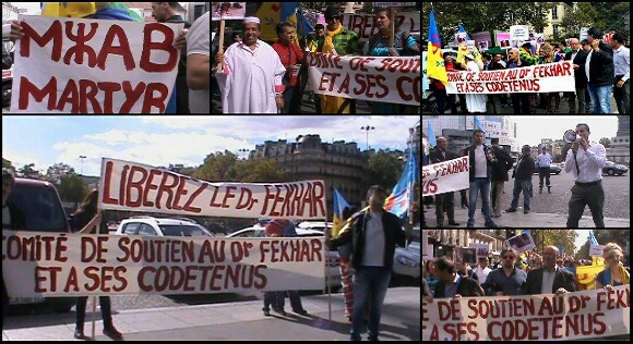Affluence nombreuse, ce dimanche 20 septembre pour la marche de soutien au Dr Fekhar et à ses codétenus. Affluence nombreuse, ce dimanche 20 septembre pour la marche de soutien au Dr Fekhar et à ses codétenus.
