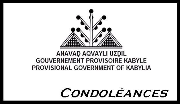 Condoléances du président de l'Anavad, Ferhat Mehenni, à la famille HAMMOUM Condoléances du président de l'Anavad, Ferhat Mehenni, à la famille HAMMOUM
