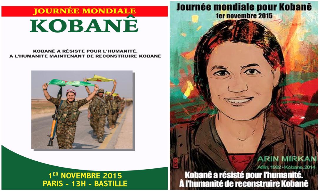 DIMANCHE 1er NOVEMBRE 2015 / MARCHE MONDIALE POUR KOBANÊ DIMANCHE 1er NOVEMBRE 2015 / MARCHE MONDIALE POUR KOBANÊ