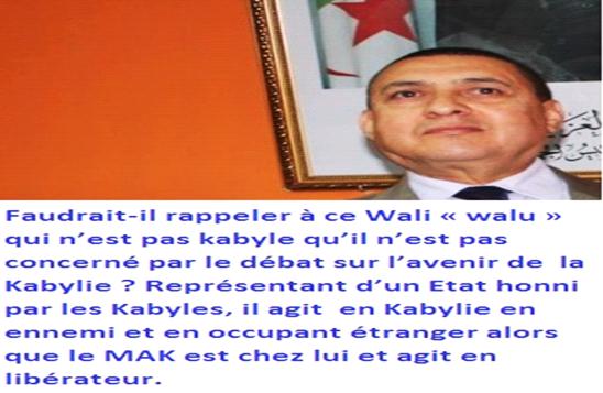 MAK / Réponse du Conseil Régional de Tizi-ouzou-Boumerdes au « Wali-Walu » de l'administration locale du colonialisme algérien MAK / Réponse du Conseil Régional de Tizi-ouzou-Boumerdes au « Wali-Walu » de l'administration locale du colonialisme algérien