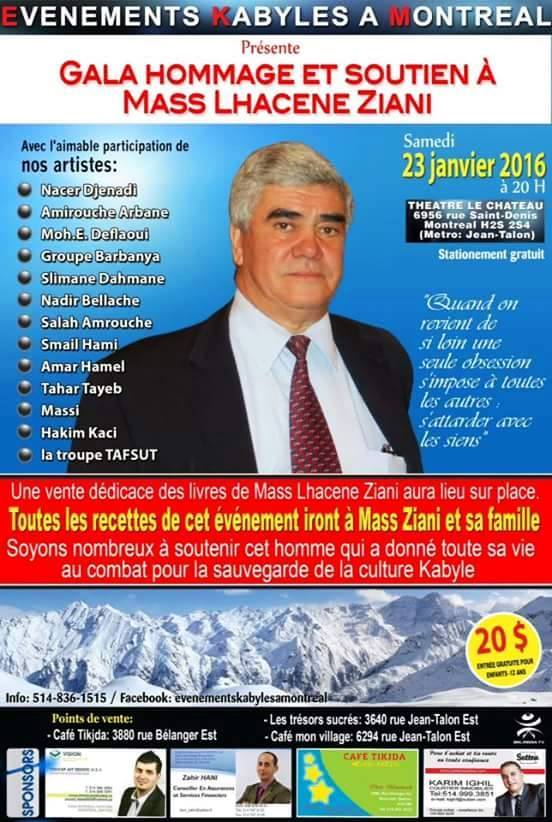 Gala de solidarité en hommage et soutien à Mass Lḥasen Uziyan Gala de solidarité en hommage et soutien à Mass Lḥasen Uziyan