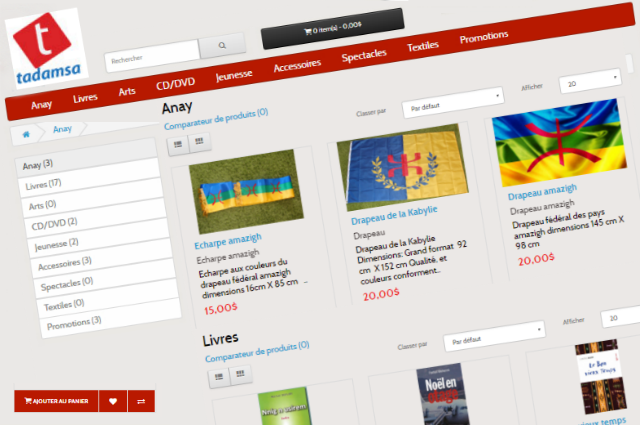 Tadamsa.com : Site d'achat en ligne de produits culturels kabyles Tadamsa.com : Site d'achat en ligne de produits culturels kabyles