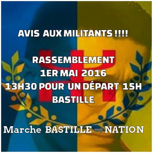Le Réseau Anavad appelle les Kabyles à participer au défilé du 1er Mai à Paris Le Réseau Anavad appelle les Kabyles à participer au défilé du 1er Mai à Paris
