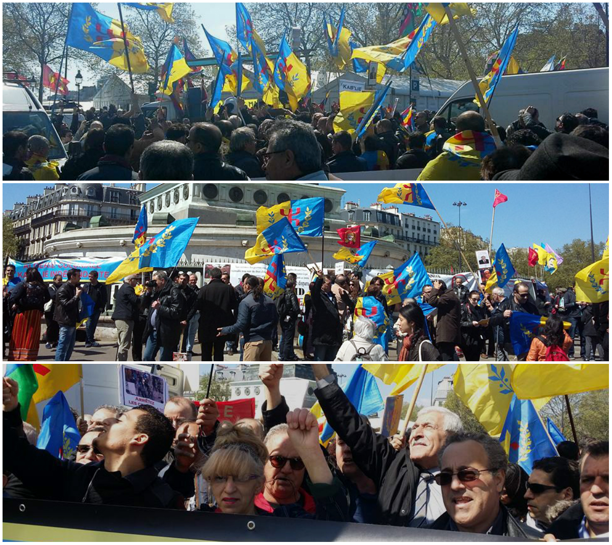 Les Kabyles présents au défilé du 1er Mai à Paris (Vidéo) Les Kabyles présents au défilé du 1er Mai à Paris (Vidéo)