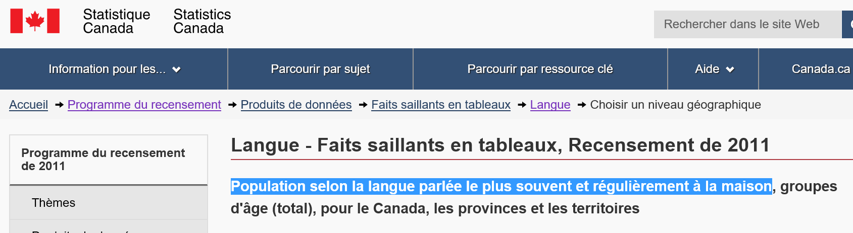 Recensement 2016 : Au Canada, on parle aussi le Kabyle ! Recensement 2016 : Au Canada, on parle aussi le Kabyle !