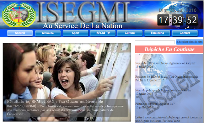 Le site kabyle isegmi.com a été piraté Le site kabyle isegmi.com a été piraté