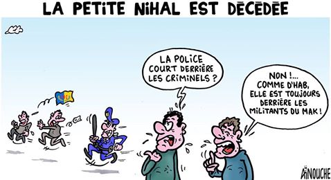 Décès de Nihal : Le meeting du MAK à Cerfa (Chorfa) reporté en signe de deuil Décès de Nihal : Le meeting du MAK à Cerfa (Chorfa) reporté en signe de deuil