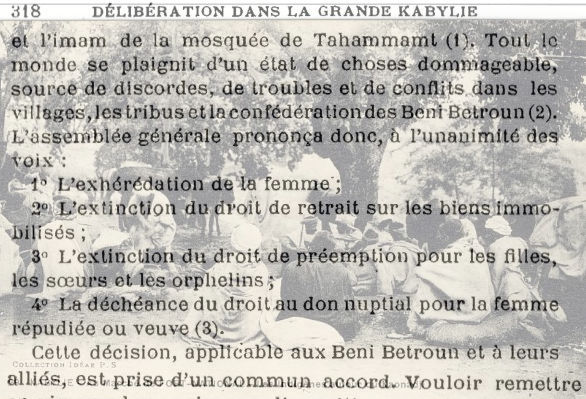 Délibération de 1749 : « L'autorité de la coutume et de l'usage est inviolable et sacrée »